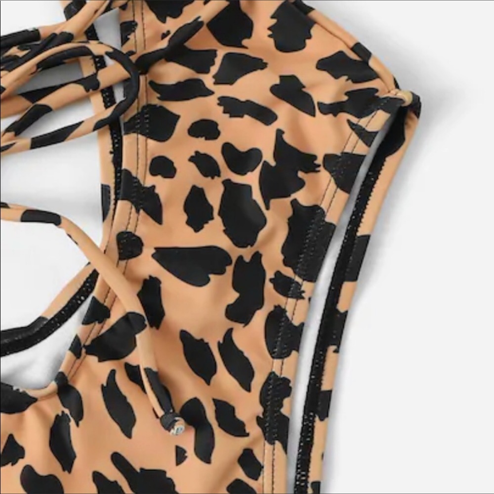 Cheetah Monokini Swimsuit - Picture 3 of 7